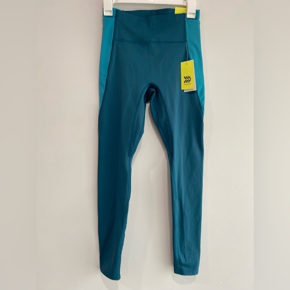 Women's Contour High Rise Leggings All in Motion Vibrant Blue Size S